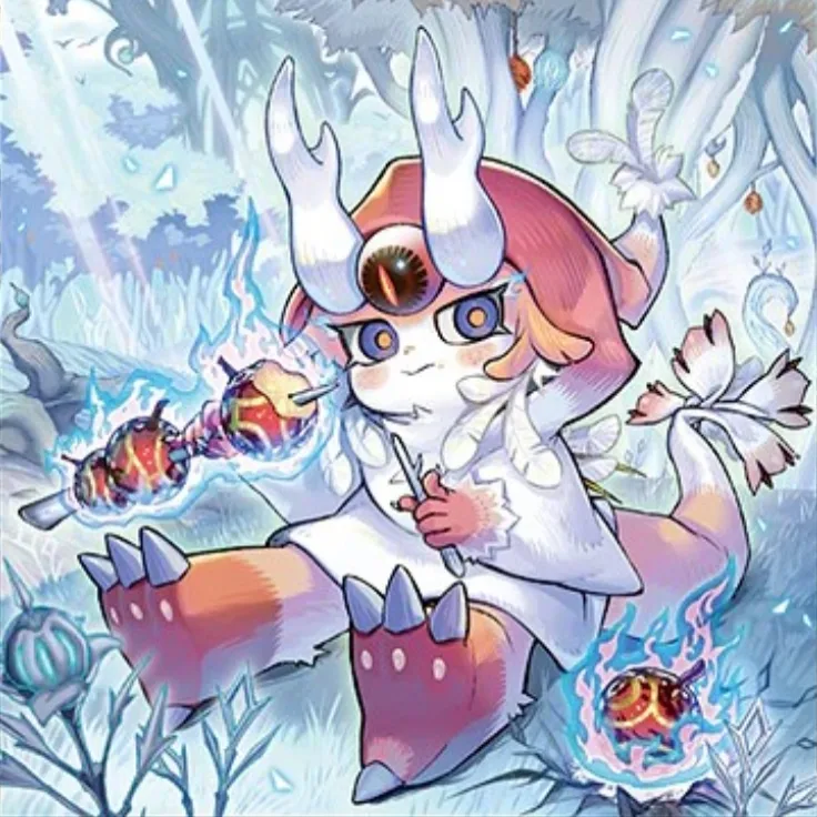 Purifire of the Winter Raven's Forest art from Yu-Gi-Oh